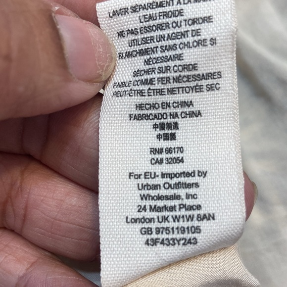 Free People Printed Ruffed Neck-Tie Mini Dress Size XSmall - Picture 9 of 10